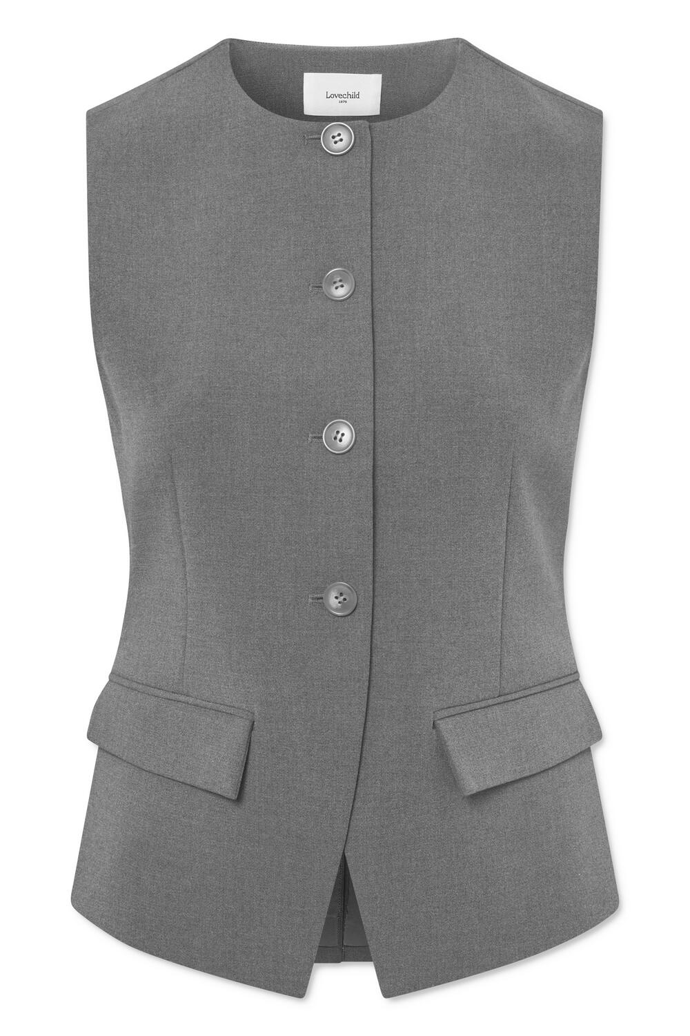 Kendra blazer vest - 057 Dark Grey